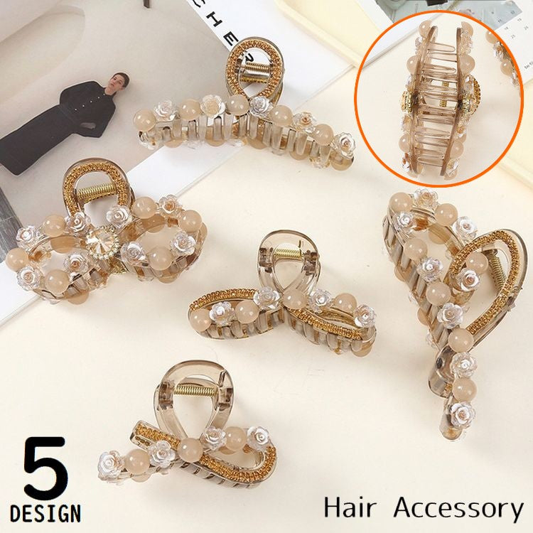 バンスクリップ ヘアクリップ 女性用 ヘアアクセサリー 髪留め 髪飾り 商品画像