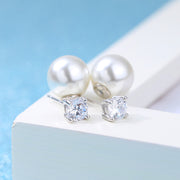 バックキャッチピアス スタッドピアス レディース アクセサリー 耳飾り フェイクパール ラインストーン 円形 球体 上品 おしゃれ 大人女子 女性用 婦人 記念日 誕生日 結婚式 贈り物 プレゼント ギフト ファッション小物 服飾小物