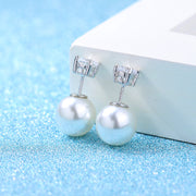 バックキャッチピアス スタッドピアス レディース アクセサリー 耳飾り フェイクパール ラインストーン 円形 球体 上品 おしゃれ 大人女子 女性用 婦人 記念日 誕生日 結婚式 贈り物 プレゼント ギフト ファッション小物 服飾小物