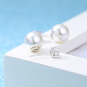 バックキャッチピアス スタッドピアス レディース アクセサリー 耳飾り フェイクパール ラインストーン 円形 球体 上品 おしゃれ 大人女子 女性用 婦人 記念日 誕生日 結婚式 贈り物 プレゼント ギフト ファッション小物 服飾小物