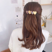 バレッタ ヘアアクセサリー レディース べっ甲柄 ハート ポニー 大人可愛い キュート 落ち着いたカラー 髪留め 髪飾り まとめ髪 ハーフアップ ヘアアレンジ かわいい おしゃれ 普段使い 女性 ギフト プレゼント 女の子 ガール 高見え 会社 OL ネイビー 紺 イエロー 黄 グリーン 緑