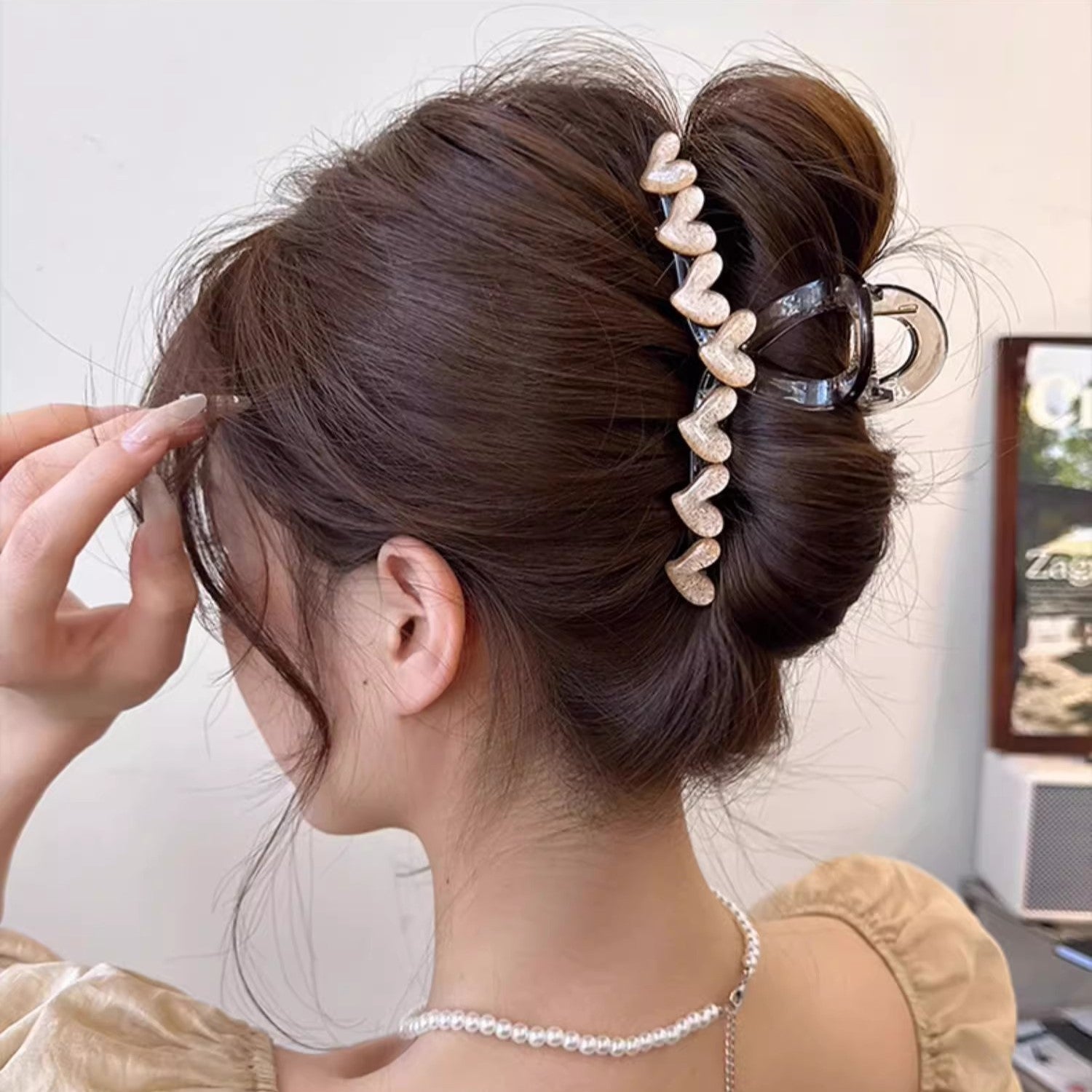 バンスクリップ ヘアクリップ レディース 女性 ヘアアクセサリー 髪留め 商品画像2