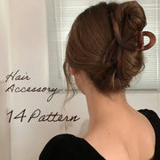 バンスクリップ ヘアクリップ レディース  ヘアアクセサリー 髪留め 髪飾り クロス 大きめ ツヤあり ツヤ消し マット ヘアアレンジ シンプル おしゃれ