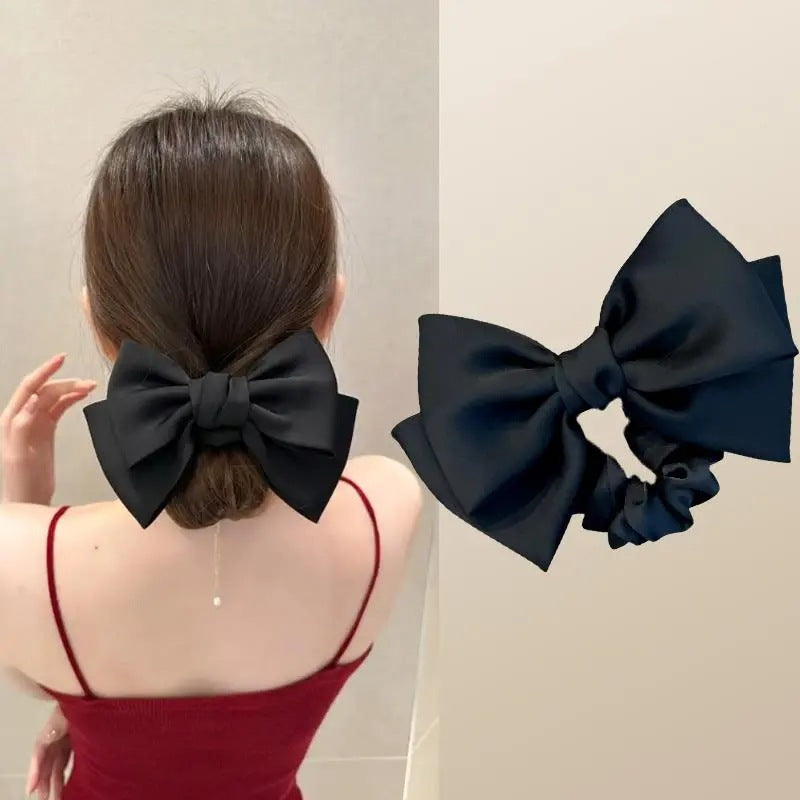 シュシュ リボン ヘアアクセサリー 髪飾り レディース 女性 商品画像4