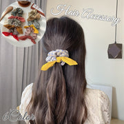 シュシュ ヘアゴム ヘアアクセサリー レディース 女性 婦人 チェック リボン 格子柄 髪飾り まとめ髪 髪留め おしゃれ かわいい ヘアアレンジ 大人可愛い カジュアル デイリー ガーリー キュート