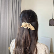 シュシュ ヘアゴム ヘアアクセサリー レディース 女性 婦人 チェック リボン 格子柄 髪飾り まとめ髪 髪留め おしゃれ かわいい ヘアアレンジ 大人可愛い カジュアル デイリー ガーリー キュート