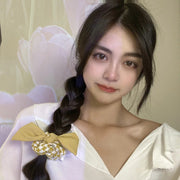 シュシュ ヘアゴム ヘアアクセサリー レディース 女性 婦人 チェック リボン 格子柄 髪飾り まとめ髪 髪留め おしゃれ かわいい ヘアアレンジ 大人可愛い カジュアル デイリー ガーリー キュート