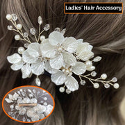 ヘアクリップ くちばしクリップ 女性 ヘアアクセサリー 髪飾り 髪留め ヘッドドレス 花冠 フラワー 花嫁 結婚式 ウェディング