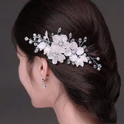 ヘアクリップ くちばしクリップ 女性 ヘアアクセサリー 髪飾り 髪留め ヘッドドレス 花冠 フラワー 花嫁 結婚式 ウェディング