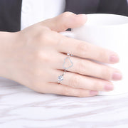 指輪 2点セット 3点セット オープンリング アクセサリー レディース 女性 婦人 ラインストーン おしゃれ かわいい ファッション雑貨 ギフト プレゼント 贈り物