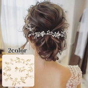ヘッドドレス ヘアアクセサリー ブライダル 髪飾り ウェディング レディース ヘッドアクセサリー 小枝アクセサリー ナチュラル リーフ フラワー おしゃれ 華やか フェミニン エレガント 大人可愛い 結婚式 二次会 発表会 卒業式 演奏会 和装