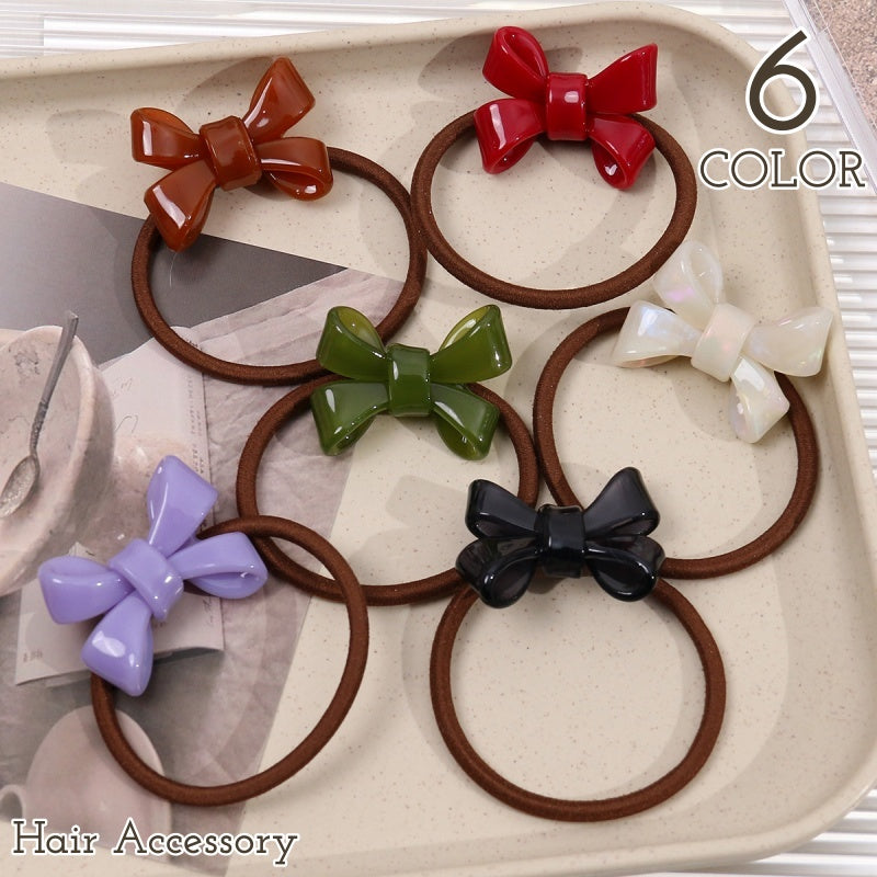 ヘアゴム 単品 レディース ヘアアクセサリー リングゴム リボン 商品画像