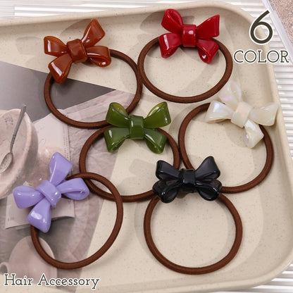 ヘアゴム 単品 レディース ヘアアクセサリー リングゴム リボン 商品画像