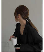 ワイヤーポニー レディース ぐるぐる 巻き付け ヘアアクセサリー レザー調 ヘアワイヤー アレンジワイヤー 紐 髪飾り 髪留め まとめ髪 ヘアアレンジ