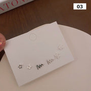 スタッドピアス 3ペアセット アクセサリー レディース 女性用 ファッション小物 小ぶり 小さめ ハート スター 星 リーフ 花 蝶 バタフライ 月 シンプル かわいい おしゃれ プレゼント ギフト 誕生日 記念日 デイリー 普段使い 通勤 通学 オフィスファッション