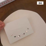 スタッドピアス 3ペアセット アクセサリー レディース 女性用 ファッション小物 小ぶり 小さめ ハート スター 星 リーフ 花 蝶 バタフライ 月 シンプル かわいい おしゃれ プレゼント ギフト 誕生日 記念日 デイリー 普段使い 通勤 通学 オフィスファッション