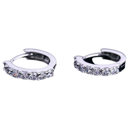 フープピアス レディース アクセサリー 中折れタイプ シルバーカラー ハート 005 バリエーション画像