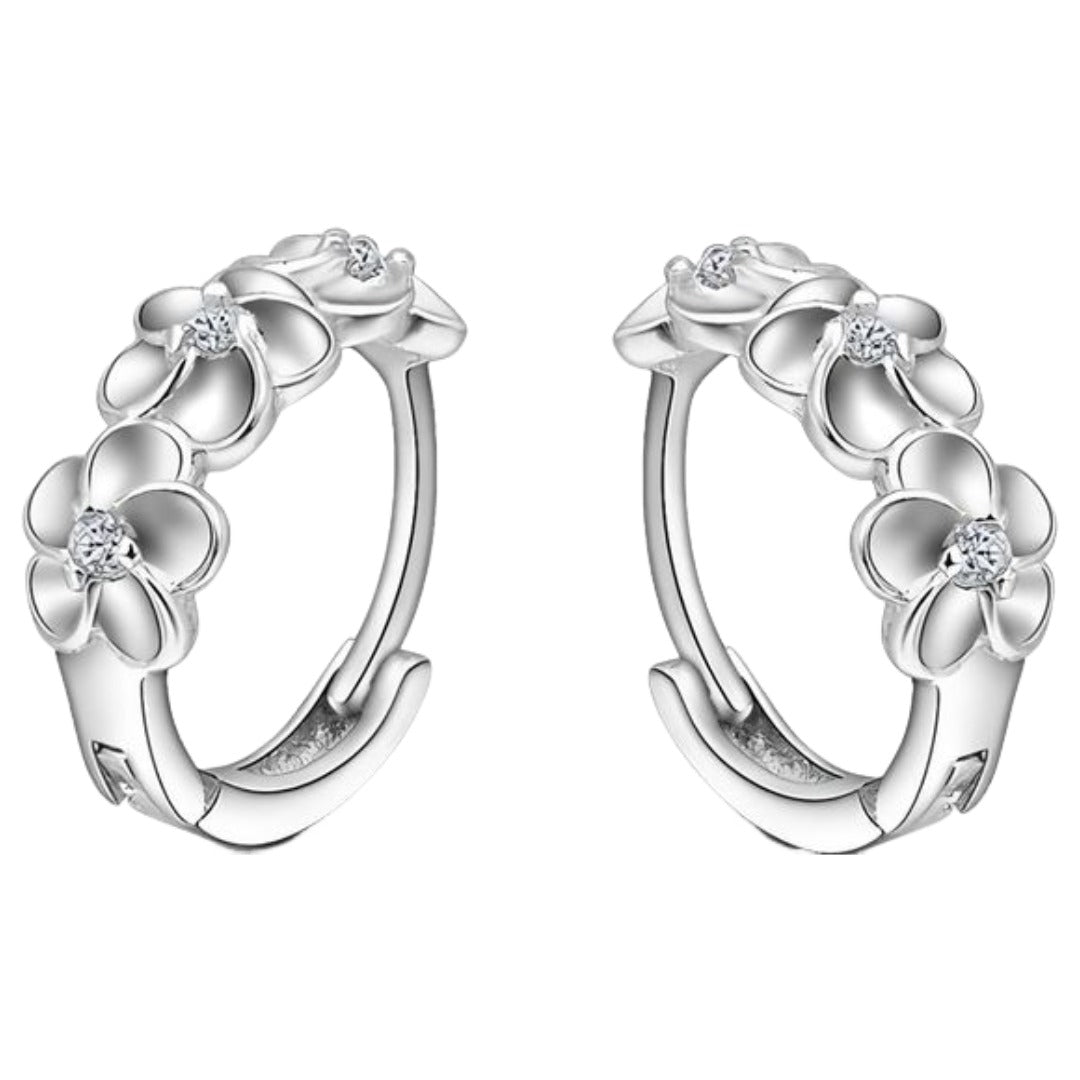 フープピアス レディース アクセサリー 中折れタイプ シルバーカラー ハート 034 バリエーション画像
