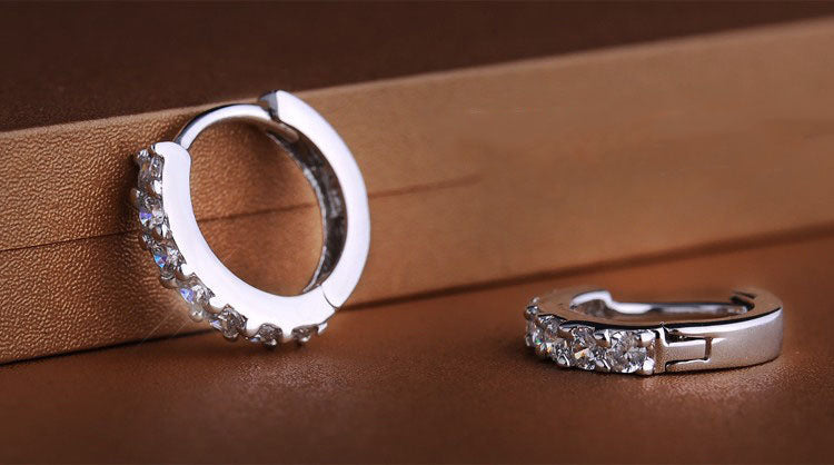 フープピアス レディース アクセサリー 中折れタイプ シルバーカラー ハート 商品画像3