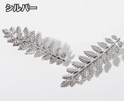 バレッタ ヘアクリップ ヘアアクセサリー レディース 女性 髪飾り ボタニカル リーフ 葉 ヘアアレンジ 上品 お洒落 お出かけ 婦人 ファッション小物