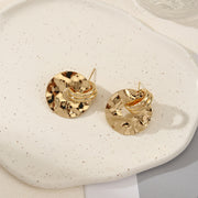 スタッドピアス ビッグモチーフ レディース アクセサリー ゴールドカラー 大きめ 大ぶり 大きい 揺れる メタル 大人 アクセント 金属 ゴールドカラー 存在感 プレートピアス サークル 半円 幾何学 ジオメ 耳飾り 長い 長め