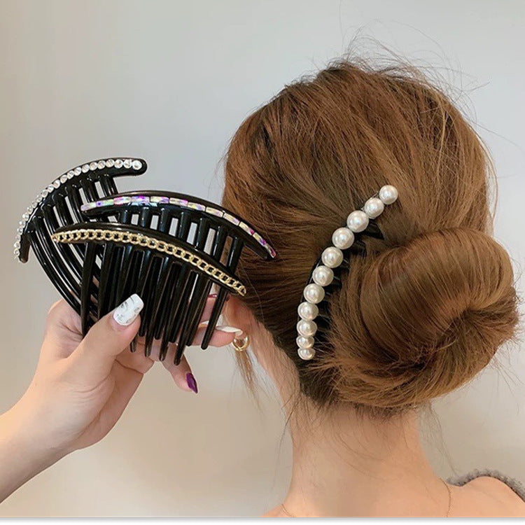 コーム かんざし ヘアアクセサリー 髪飾り フェイクパール 髪留め 商品画像4