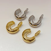フープイヤリング ノンホールピアス 両耳用 レディース アクセサリー 女性用 おしゃれ かわいい イヤーカフ イヤークリップ 耳飾り シンプル カジュアル デイリー 普段使い お出かけ 大人上品 エレガント フェミニン 婦人用