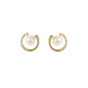 スタッドピアス アクセサリー レディース 耳飾り キャッチピアス パール調 ラインストーン おしゃれ 上品 華やか プレゼント ギフト 贈り物 女性用 婦人用 ファッション小物