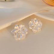 ピアス スタッドピアス キャッチピアス 両耳用 レディース アクセサリー 花 フラワー 大きめ 上品 エレガント おしゃれ