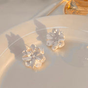 ピアス スタッドピアス キャッチピアス 両耳用 レディース アクセサリー 花 フラワー 大きめ 上品 エレガント おしゃれ