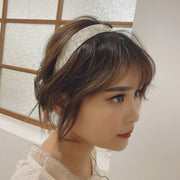 カチューシャ レディース キッズ ガールズ ヘアアクセサリー 髪飾り ワイド 幅広 レオパード ヒョウ柄 シェル風 ストライプ 大人 上品 ヘアアレンジ おしゃれ かわいい カジュアル 婦人 女性 女の子 存在感 ホワイト 白 ピンク ブラウン 茶