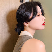 ピアス 両耳用 スタッドピアス アクセサリー レディース 女性 スクエア サークル フェイクパール かわいい おしゃれ ギフト プレゼント 贈り物 ファッション雑貨