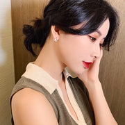 ピアス 両耳用 スタッドピアス アクセサリー レディース 女性 スクエア サークル フェイクパール かわいい おしゃれ ギフト プレゼント 贈り物 ファッション雑貨