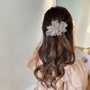 髪留め クリップ レディース ヘアアクセサリー 髪飾り まとめ髪 ヘアアレンジ シフォン 女性用 婦人用 上品 おしゃれ お出掛け