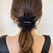 髪留め クリップ レディース ヘアアクセサリー 髪飾り まとめ髪 ヘアアレンジ シフォン 女性用 婦人用 上品 おしゃれ お出掛け
