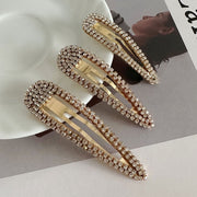 ヘアピン 2個セット パッチン留め レディース 女性 ヘアアクセサリー 髪留め 髪飾り ラインストーン かわいい おしゃれ 前髪