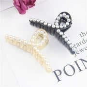 バンスクリップ ヘアクリップ レディース ヘアアクセサリー フェイクパール かわいい おしゃれ 上品 エレガント 髪留め まとめ髪 カラバリ
