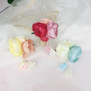 ヘアクリップ レディース ヘアアクセサリー フラワー 花 かわいい おしゃれ 華やか きれい 上品 和装 成人式 結婚式 振袖 髪飾り 撮影 記念日 卒業 入学 袴 着物