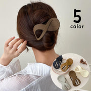 バンスクリップ ヘアクリップ レディース 女性 婦人 ヘアアクセサリー まとめ髪 ヘアアレンジ ヘアコーム クロス リボン 大きめ 大ぶり シンプル ナチュラル おしゃれ 存在感 茶 黒 カーキ オフホワイト 灰