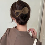 バンスクリップ ヘアクリップ レディース 女性 婦人 ヘアアクセサリー まとめ髪 ヘアアレンジ ヘアコーム クロス リボン 大きめ 大ぶり シンプル ナチュラル おしゃれ 存在感 茶 黒 カーキ オフホワイト 灰