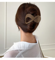 バンスクリップ ヘアクリップ レディース 女性 婦人 ヘアアクセサリー まとめ髪 ヘアアレンジ ヘアコーム クロス リボン 大きめ 大ぶり シンプル ナチュラル おしゃれ 存在感 茶 黒 カーキ オフホワイト 灰