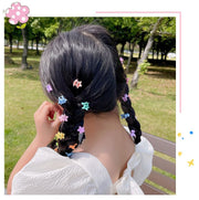 ヘアクリップ 子供用 ミニバンスクリップ 10個セット ヘアアクセサリー キッズ ジュニア 髪留め ヘアアレンジ 花 ハート 星 蝶々 カラフル 可愛い ヘアアクセント おしゃれ