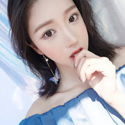 フックピアス レディース 女性 アクセサリー ファッション雑貨 チェーン 長め 大きめ アシンメトリー 左右非対称 蝶 バタフライ ちょうちょ ゴールドカラー かわいい キュート エレガント 華やか おしゃれ プレゼント ギフト