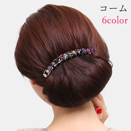 Eコーム 夜会巻きコーム レディース 女性 ヘアアクセサリー ファッション雑貨 商品画像