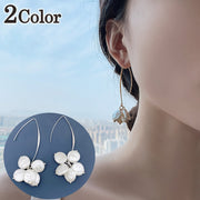 フックピアス レディース アクセサリー フェイクパール コインパール風 ゆらゆら 揺れる おしゃれ 上品 かわいい 華やか 女性用 婦人用