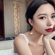 フックピアス レディース アクセサリー フェイクパール コインパール風 ゆらゆら 揺れる おしゃれ 上品 かわいい 華やか 女性用 婦人用