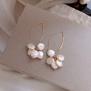 フックピアス レディース アクセサリー フェイクパール コインパール風 ゆらゆら 揺れる おしゃれ 上品 かわいい 華やか 女性用 婦人用