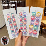 ヘアゴム 10本セット 輪ゴム ヘアアクセサリー キッズ ベビー 子供 女の子 髪留め まとめ髪 髪飾り ヘアアレンジ フルーツ フラワー アニマル かわいい おしゃれ