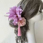 髪飾り レディース 和装 小物 ヘアアクセサリー ヘアピン Ｕピン コサージュ タッセル フラワー 花 ヘアアレンジ おしゃれ かわいい 華やか きれいめ 組み合わせ 色々 和風 着物 振袖 成人式 女性