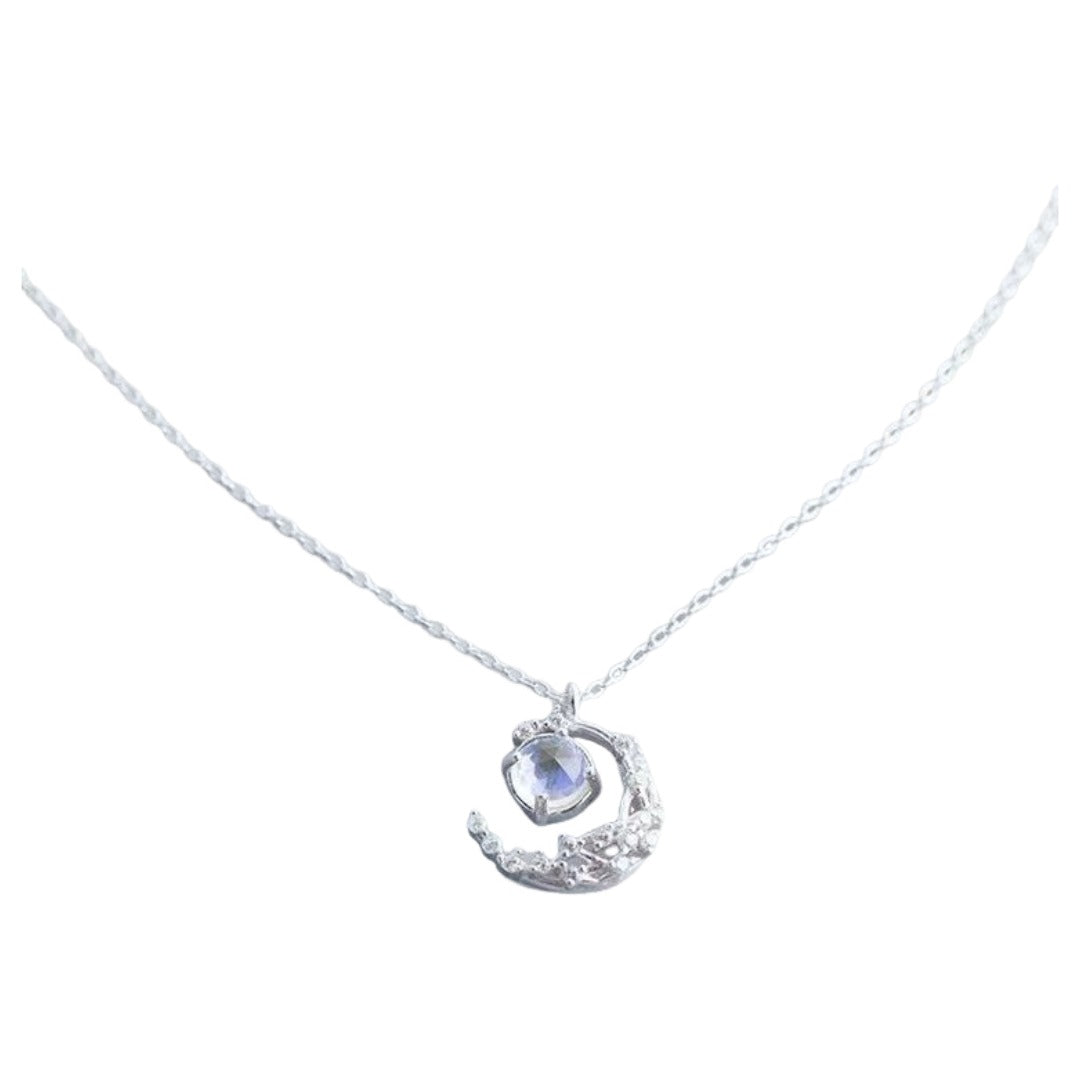 ネックレス ペンダント レディース アクセサリー ワンポイント 月 ムーン 首飾り おしゃれ 定番 かわいい プレゼント 贈り物